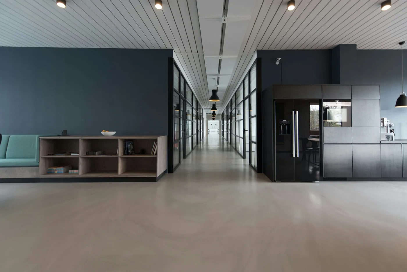 Project office corridor